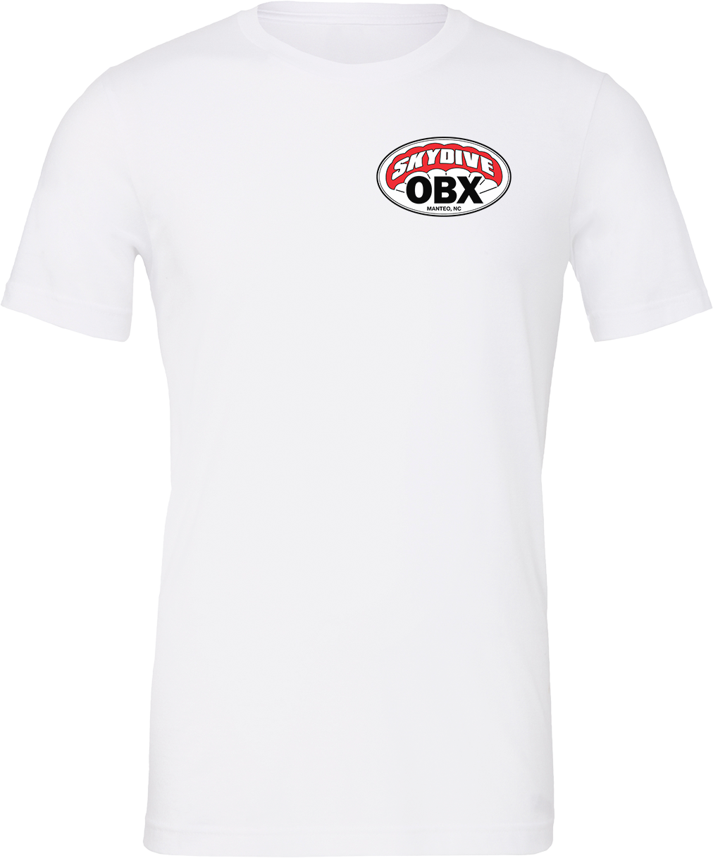 Mens T-shirt White – Skydive OBX
