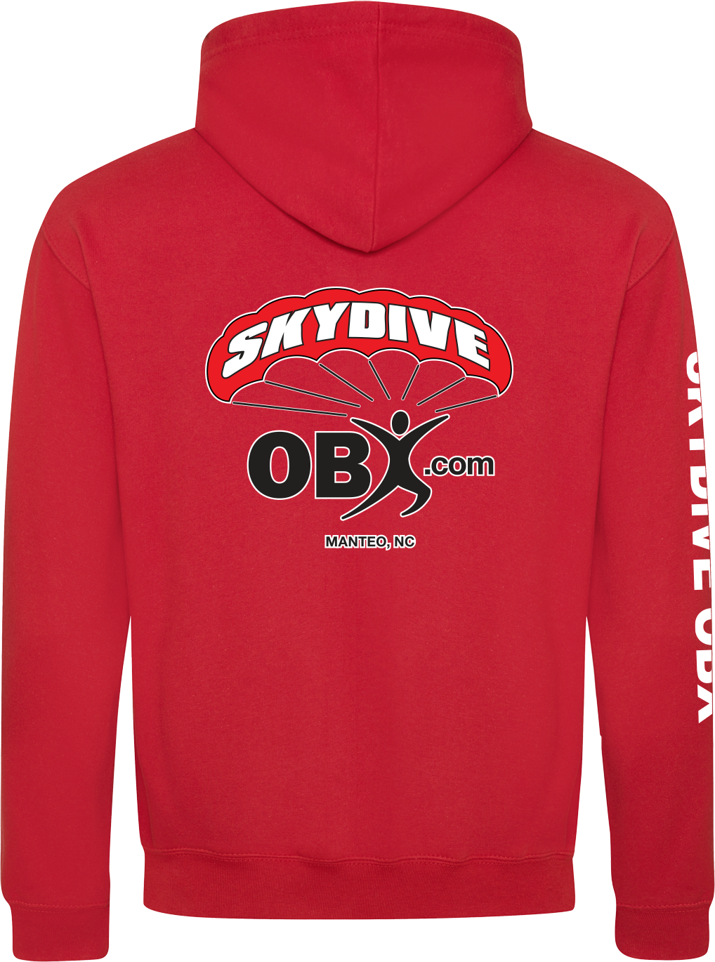 Download Mens Red Hoodie - Skydive OBX